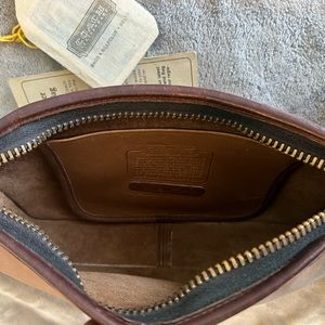 VINTAGE BROWN COACH SHOULDER WOMENS BAG